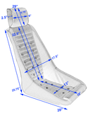 Legend KPGC12 Retro Classic Vintage Racing Bucket Seats (ALL PVC) - Pair