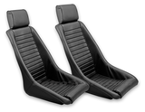 Legend KPGC12 Retro Classic Vintage Racing Bucket Seats (ALL PVC) - Pair