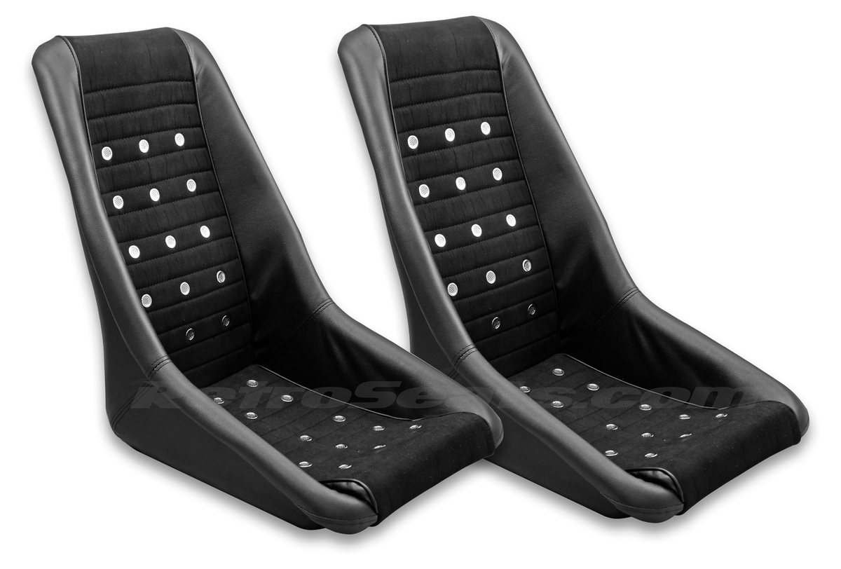 当時物 BLACK LEATHER RACING クルーザー Legend KPGC13 Retro Classic Vintage Racing Bucket Seats
