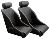 67911R Retro Classic Bucket Seats Pair