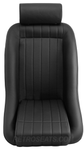 Retro Classic Vintage Bucket Seats with Perforated Faux Leather