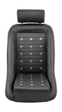 Retro Classic Vintage Bucket Seats with Faux Leather and Grommets