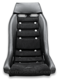 R2 Retro Classic Vintage Racing Bucket Seats (Microsuede / PVC) - Pair