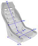 R1 Retro Classic Vintage Racing Bucket Seats (Perforated w/ Grommets) - Pair