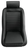 Retro Classic Vintage Bucket Seats with Faux Leather